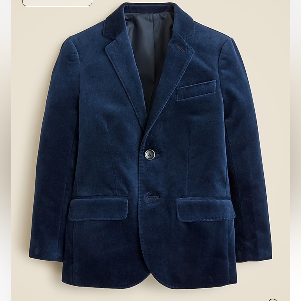 Crewcuts J Crew Ludlow velvet blazer size 14 Boys